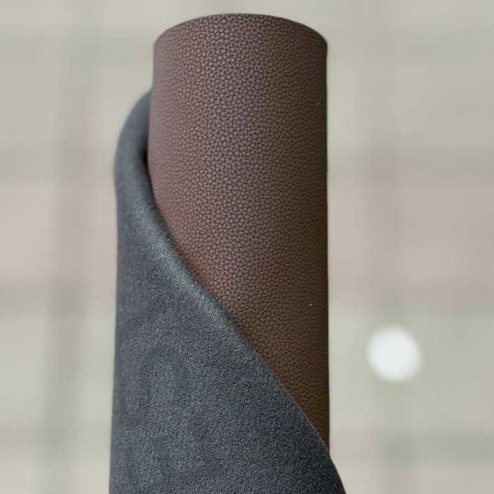 چرم مصنوعی خاویاری ریز قهوه ای