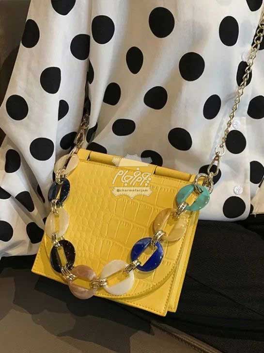 دسته ی کیف درشت رنگی