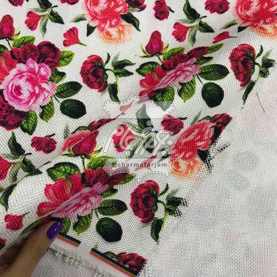 پارچه کیفی طرح گل رز